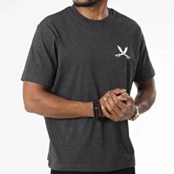 Tee Shirt Oversize Nation Gris Anthracite Chiné Blanc de Piraterie Music 8 Tee Shirt Oversize Nation Gris Anthracite Chiné Blanc de Piraterie Music -Black Needle Soldes la piraterie 341098 PIRAT TSO NATION ANTHBLC 20220930T154258 03