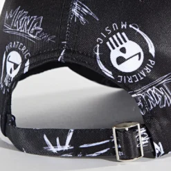 Casquette Print Reflect Noir Réfléchissant de Piraterie Music -Black Needle Soldes la piraterie 342195 PRT PRINT REFLECT BLACK 20221012T154814 03