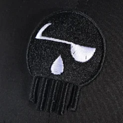 Casquette Skull White Eyes Noir de Piraterie Music -Black Needle Soldes la piraterie 342198 PRT BG SKULL HD LG BLACK EYES WHITE 20221012T154514 02