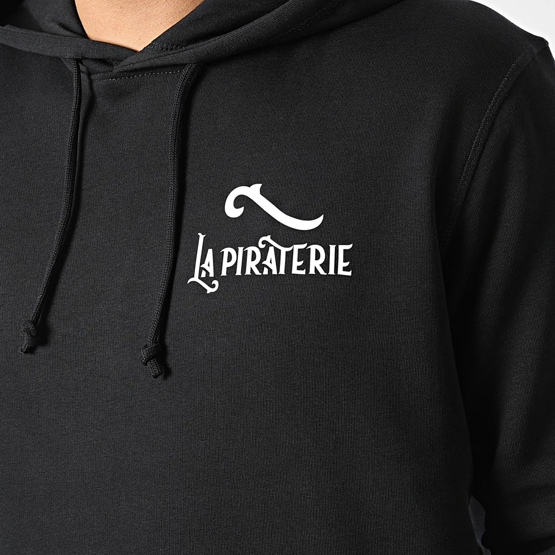 Sweat Capuche LPNJF Noir Blanc de La Piraterie 3 Sweat Capuche LPNJF Noir Blanc de La Piraterie – Image 2