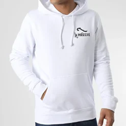 Sweat Capuche LPNJF Blanc Noir de La Piraterie -Black Needle Soldes la piraterie 346166 PIRAT SWCP LPNJF BLCNOI 20221027T161828 03