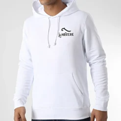 Sweat Capuche LPNJF Blanc Noir de La Piraterie -Black Needle Soldes la piraterie 346166 PIRAT SWCP LPNJF BLCNOI 20221027T161829 04
