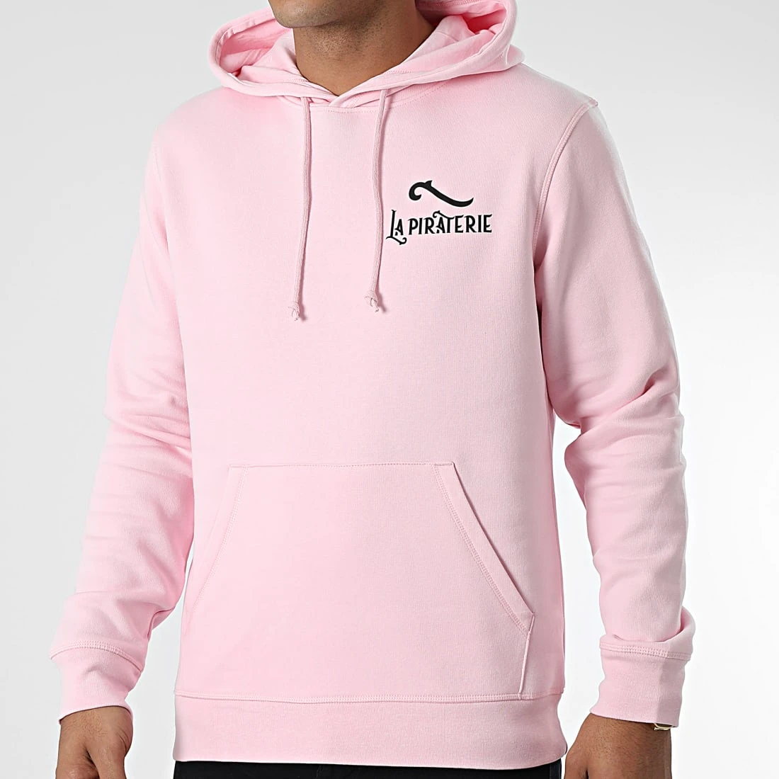 Sweat Capuche LPNJF Rose Noir de La Piraterie 6 Sweat Capuche LPNJF Rose Noir de La Piraterie – Image 4