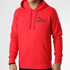 Sweat Capuche LPNJF Rouge Noir de La Piraterie -Black Needle Soldes la piraterie 346175 PIRAT SWCP LPNJF ROUNOI 20221028T115918 04