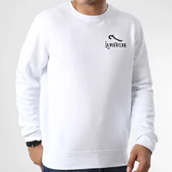 Sweat Crewneck LPNJF Blanc Noir de La Piraterie -Black Needle Soldes la piraterie 346176 PIRAT SWCR LPNJF BLCNOI 20221027T161919 03